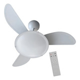 Ventilador De Teto Ventisol Sunny Inverter Com 3 Pás De Plástico Branco Estrutura Branco 900mm De Diâmetro 127v