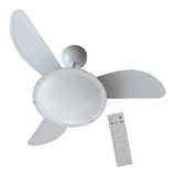 Ventilador De Teto Ventisol Sunny Inverter Com Controle Branco Bivolt 110v 220v
