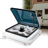 Ventilador De Ventilação Para Telhado De Rv Com Luz LED 12V Motorhome Campista Clarabóia Ventilador De Ventilação Para Telhado