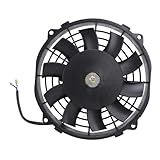 Ventilador Fino De 7 Polegadas Ventilador De Resfriamento De Radiador Elétrico Universal 12V 80W Push Pull Kit De Montagem De Ventilador De Resfriamento Compacto 10 Lâminas
