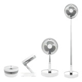 Ventilador Forte Bateria Recarregavel Potente 24h De Barraca Cor Das Pás Branco Cor Da Estrutura Branco Voltagem 110v 220v