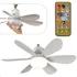 Ventilador Lâmpada De Teto C/ Controle Remoto 110v/220v Led