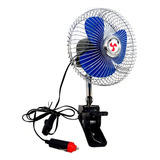 Ventilador Lugatools Automotivo 8pol 12v Carro Com Garra Cor Azul