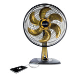 Ventilador Mesa Mallory Ts40 Usb B94401262 40cm 6 Pás 3 Vel Cor Das Pás Cor Dourado Cor Da Estrutura Voltagem 220v