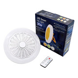 Ventilador Multifuncional Foco Led Ventilador De 30 W Cor Da Luz Branco