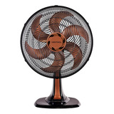 Ventilador Osc Mesa Turbo 6p 40cm Bronze 127v Premium Cor Da Estrutura Preto Ventisol