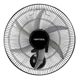 Ventilador Osc Parede 50cm Steel Bivolt Premium Ventisol Cor Da Estrutura Preto Cor Das Pás Cinza 127v 220v