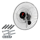 Ventilador Parede 60cm Preto Bivolt Ventidelta Kit Fixador Diâmetro 60 Cm 110v 220v