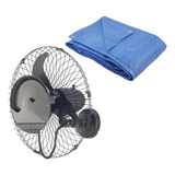 Ventilador Parede Climatizador 60cm Umidificador E Lona 3x2m