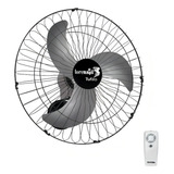 Ventilador Parede Tufão 60cm Loren Sid Biv + Controle Remoto Estrutura Preto Pás Cinza Diâmetro 60 Cm Material Das Pás Plástico Quantidade De Pás 3 110v/220v