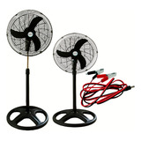 Ventilador Pedestal Coluna Ajustável 45cm 12v Com Garra
