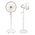 Ventilador Pedestal Coluna Silencioso:3 Velocidades 4alturas
