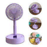 Ventilador Portátil De Mesa Potente Mini Sem Fio Dobravel