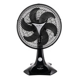 Ventilador Protect 30cm Mesa Britania 55w 6 Pás Preto