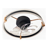 Ventilador Teto Led Air Onix Orbital Preto Gold Bluetooth Pás Transparente Diâmetro 50 Cm Frequência 50 60hz Material Das Pás Acrílico Quantidade De Pás 7 110v 220v