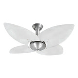Ventilador Teto Office Aspen Prata 4p Ratan Br 110 controle