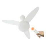 Ventilador Teto Silent Inverter Luminária Led 18w Controle