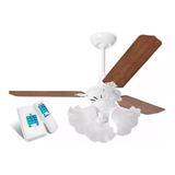Ventilador Teto Tulipas Montado Br mg Controle Remoto parede