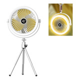 Ventiladores Portáteis Com Led Luz Acampamento Ferramentas