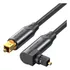 Vention - Cabo Óptico Áudio 90o Fibra Toslink Spdif 50cm