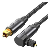 Vention Cabo Óptico Áudio 90o Fibra Toslink Spdif 10m