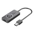 Vention Placa Som Usb Controle Volume Fone Microfone 1 Metro
