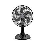 Ventisol Ventilador De Mesa Oscilante- Turbo 6 Pás Premium- Preto- 30cm- 127V