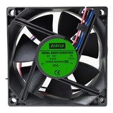 Ventoinha Cooler 80x80x25 12v 8cm 0 25a Alta Rotação