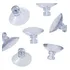 Ventosa De Silicone C  Furo P  Vidros   25mm   100pçs