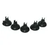 Ventosas Para Mangueira E Difusor De Ar C clip 5unidades Cor Preta
