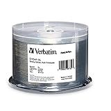 Verbatim Dvd+r Dl 8,5 Gb 8x Datalifeplus Prata Brilhante Silk Screen Printable - Pacote Com 50 Eixos