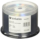 Verbatim DVD R DL 8 5 GB 8X DataLifePlus Prata Brilhante Silk Screen Printable Pacote Com 50 Eixos