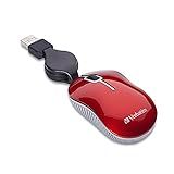 Verbatim Mini Mouse Usb -a Com Fio Para Computador óptico - Plug & Play Mouse De Viagem Pequeno Com Cabo Retrátil – Vermelho 98619