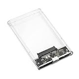 VERDE Capa Case Gaveta Para HD Externo E SSD SATA 2 5 USB 3 0 Transmissão 5 Gbps Até 2TB Compatível Com Windows Mac OS E Linux Transparente
