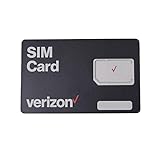 Verizon Cartão Sim 3 Em 1 Pós-pago/pré-pago 4g Lte, Nano/micro/tamanho Padrão, 3-in-1 4ff / 3ff / 2ff, Preto