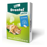 Vermifugo Drontal Para Gatos Caixa Com 4 Comprimidos