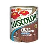 Verniz Base Água Madeira Cores 900ml Lukscolor Móveis Imbuia 