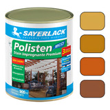 Verniz Polisten Base Água Acqua Eco Sayerlack 900ml Cores Acabamento Fosco Cor Imbuia