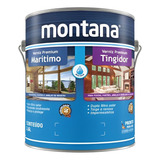 Verniz Premium Base Água Tingidor Montana 3 6l Acabamento Mogno Brilhante Cor Mogno Brilhante