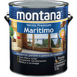 Verniz Premium Marítimo Brilhante Natural 3 6 Lt Montana
