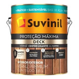 Verniz Proteção Max Deck Água Mogno Acetinado Suvinil 3 6l Acabamento Brilhante