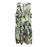 Vestido Acetinado Estampado Da