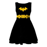Vestido Adulto Heroina Morcego