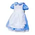 Vestido Alice No País Das Maravilhas Infantil Tam 08 E 10
