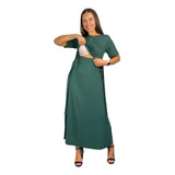 Vestido Amamentacao Longo Cores