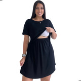 Vestido Amamentação Premium Moda Casual Gestante