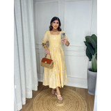 Vestido Angelina Midi Tricoline