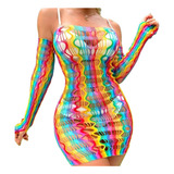 Vestido Arco Iris Arrastao