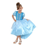 Vestido Azul Fantasia Infantil