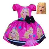 Vestido Barbie Fashion Temático Super Luxo 